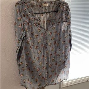 Aerie pullover floral top